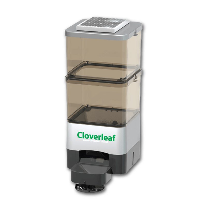 New Cloverleaf Automatic Fish Feeder For Pond or Aquariums Cloverleaf