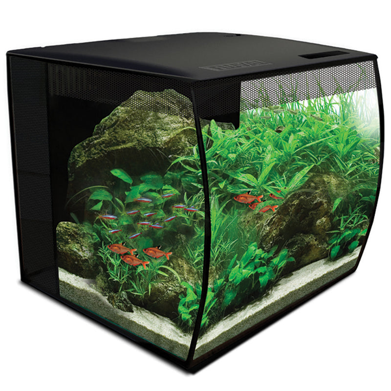Fluval Flex Aquarium Kit, 34 L (9 US Gal), Black Fluval