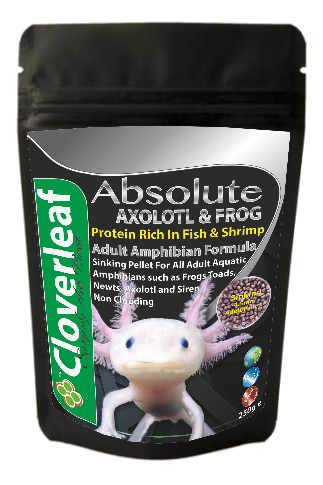 Absolute Aquarium Adult Axolotl & Frog Diet 250g Cloverleaf