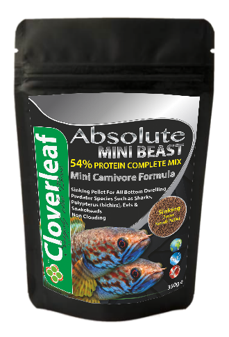 Absolute Aquarium Mini Beast Diet 350g Cloverleaf