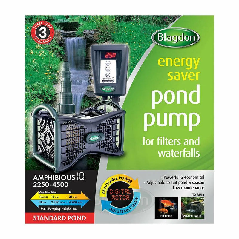 Blagdon Amphibious IQ Pond Pump 2250-4500L Blagdon