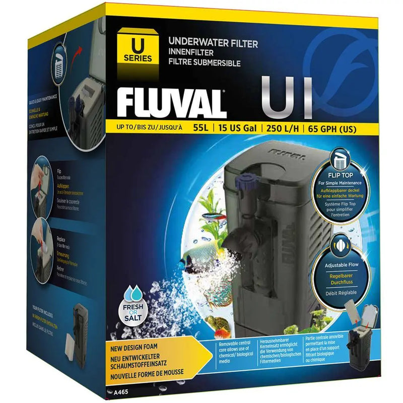 Fluval U1 Internal Underwater Filter Complete With Media Fluval