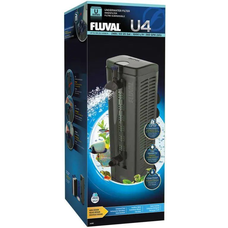 Fluval U4 Internal Underwater Filter Complete With Media Fluval