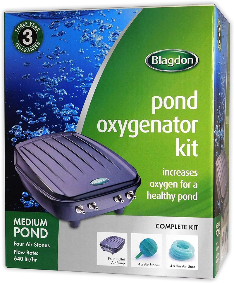 Blagdon Pond Oxygenator Kit For Medium Ponds up to 4000 litres (x4 Outlets) Kit Blagdon