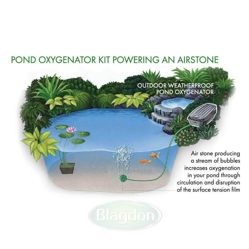 Blagdon Pond Oxygenator Small Pond Single Outlet 140 Lph Air pump Blagdon